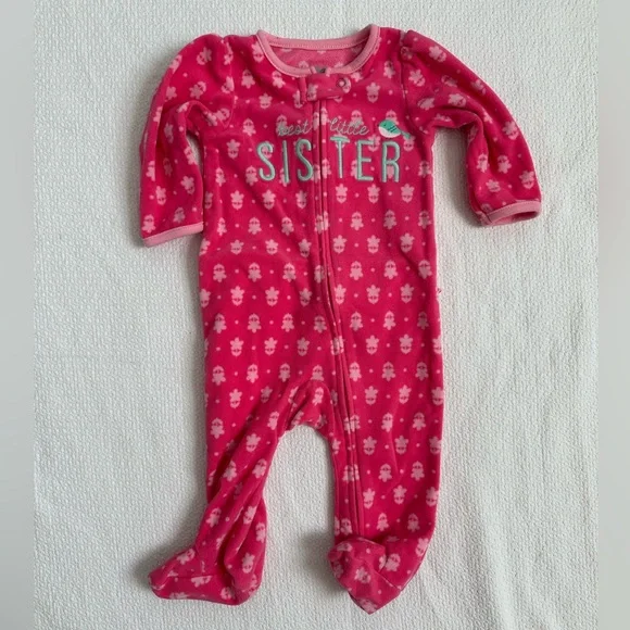 Baby Girl Clothing Lot 3-6 Months Bundle Sleepers Outfits Jackets Carter's - Picture 3 of 8